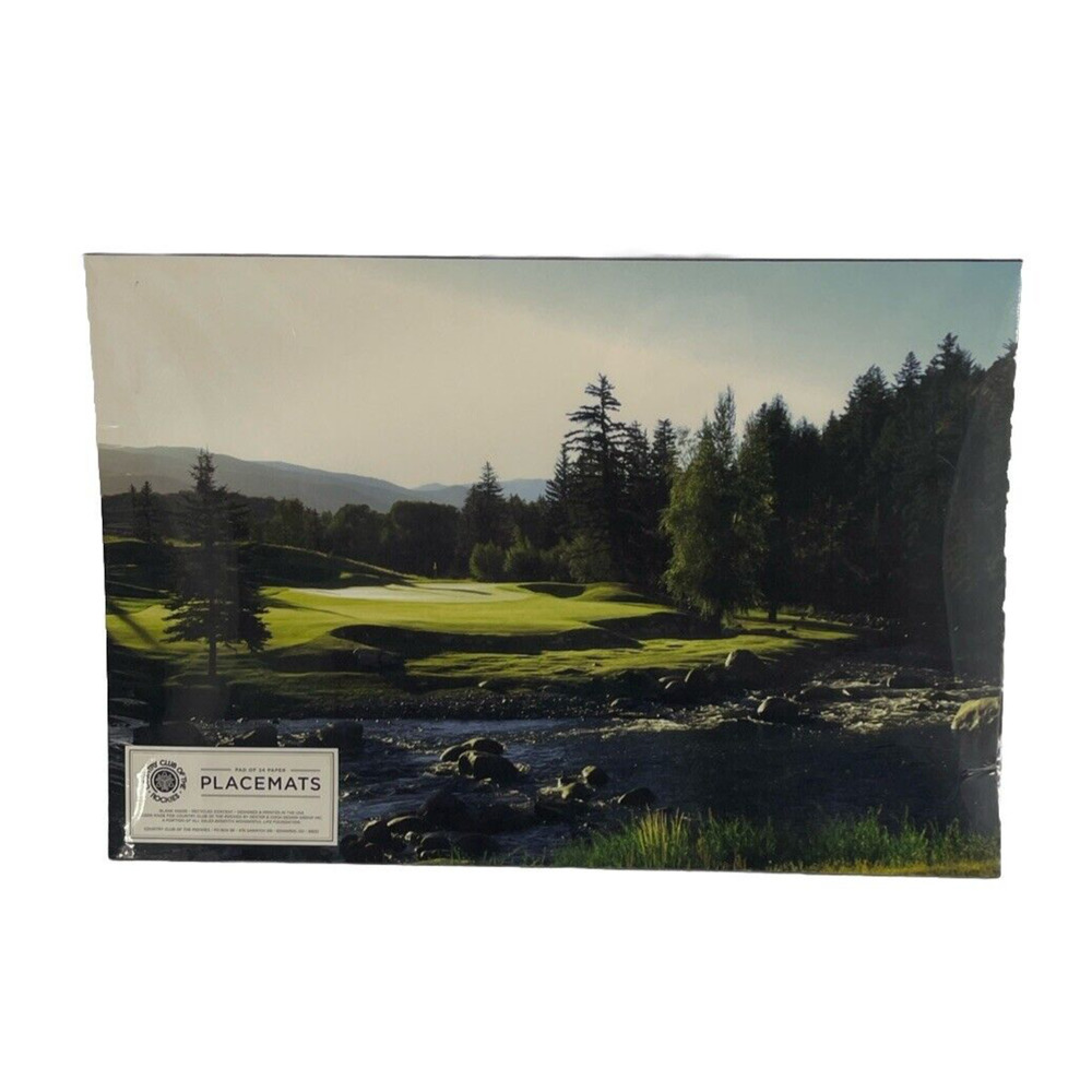 Country Club Of The Rockies Paper Placemats Pad Of 24 Golf‎ Course Sealed